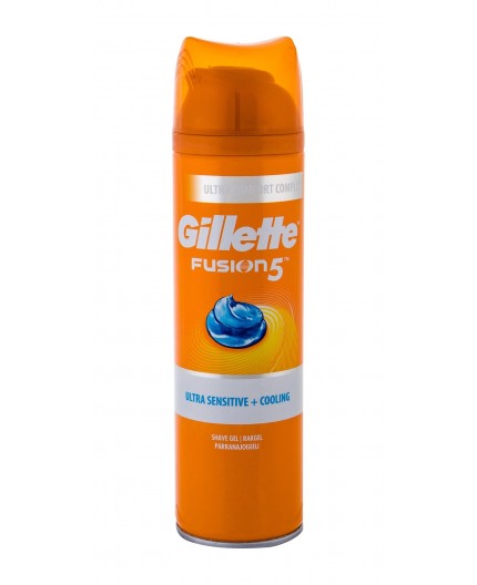 Gillette Fusion 5 Ultra Sensitive   Cooling Żel do golenia 200ml