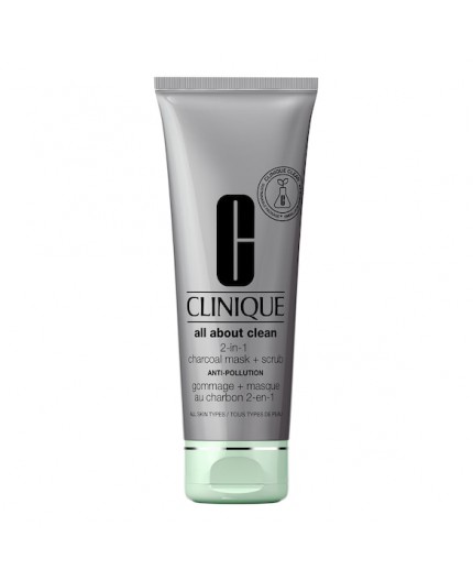 Clinique All About Clean 2-in-1 Charcoal Mask   Scrub Maseczka do twarzy 100ml