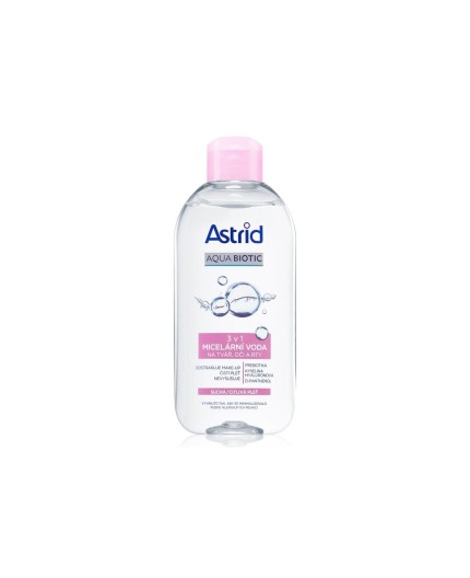 Astrid Aqua Biotic 3in1 Micellar Water Dry/Sensitive Skin Płyn micelarny 200ml