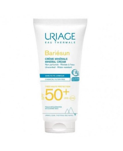 Uriage Bariésun Mineral Cream SPF50  Preparat do opalania twarzy 100ml