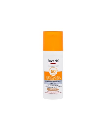 Eucerin Sun Protection Photoaging Control Tinted Gel-Cream SPF50  Preparat do opalania twarzy 50ml Medium