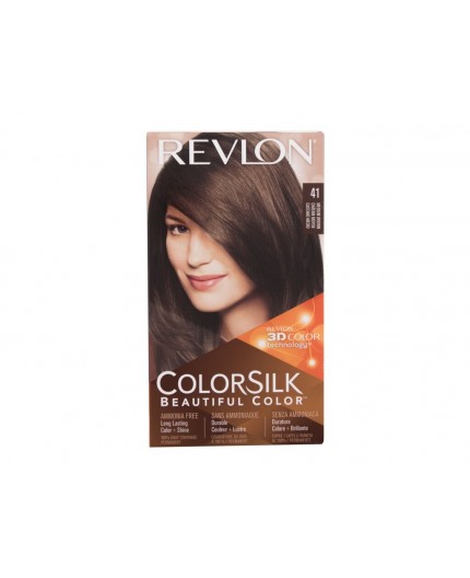 Revlon Colorsilk Beautiful Color Farba do włosów 59,1ml 41 Medium Brown zestaw upominkowy