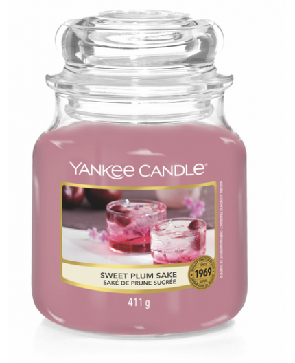 Yankee Candle Sweet Plum Sake Świeczka zapachowa 411g