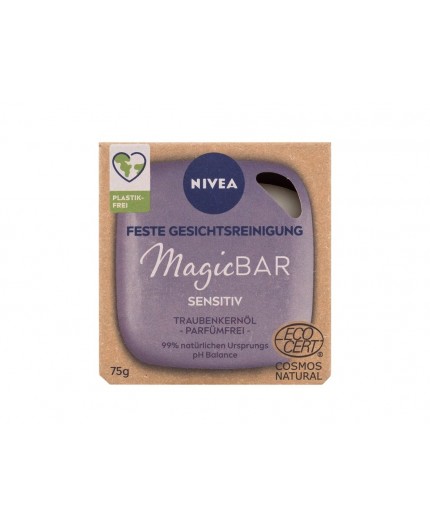 Nivea Magic Bar Sensitive Grape Seed Oil Mydło do twarzy 75g