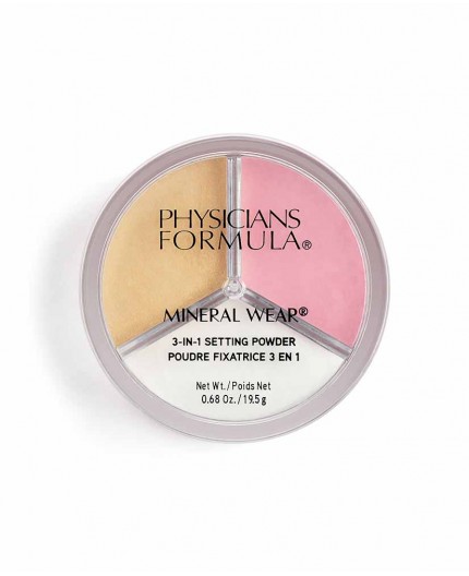 Physicians Formula Mineral Wear 3-In-1 Setting Powder Puder 19,5g