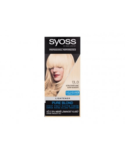 Syoss Permanent Coloration Lightener Farba do włosów 50ml 13-0 Ultra Lightener