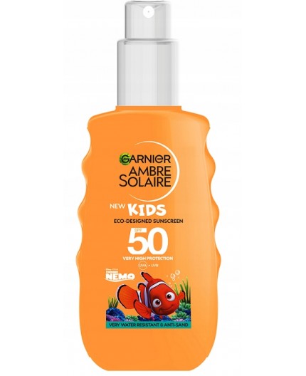 Garnier Ambre Solaire Kids Sun Protection Spray SPF50 Preparat do opalania ciała 150ml
