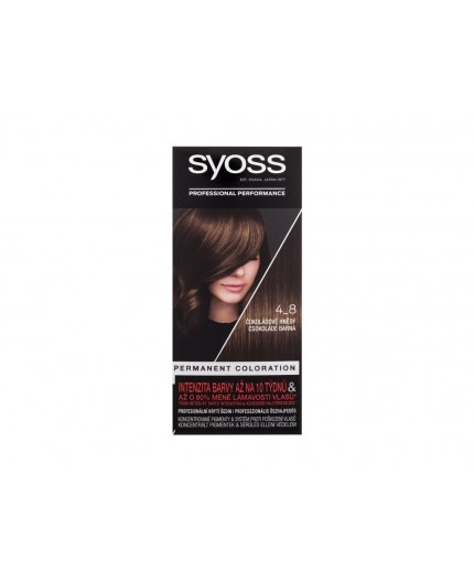 Syoss Permanent Coloration Farba do włosów 50ml 4-8 Chocolate Brown