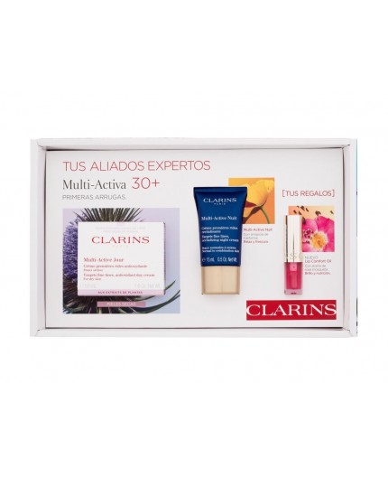 Clarins Multi-Active Gift Set 30  Dry Skin Krem do twarzy na dzień 50ml zestaw upominkowy