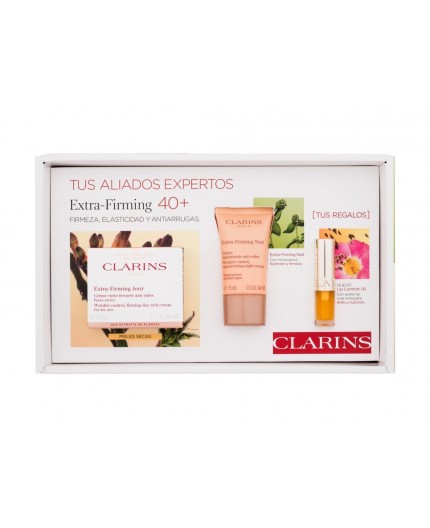 Clarins Extra-Firming Gift Set 40  Dry Skin Krem do twarzy na dzień 50ml zestaw upominkowy