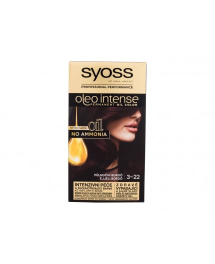 Syoss Oleo Intense Permanent Oil Color Farba do włosów 50ml 3-22 Midnight Bordeaux