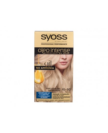 Syoss Oleo Intense Permanent Oil Color Farba do włosów 50ml 10-50 Ashy Blond