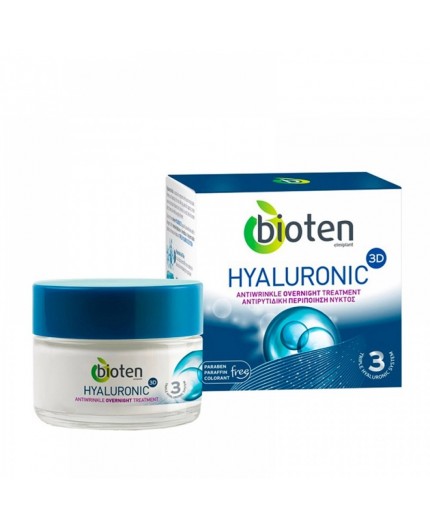 Bioten Hyaluronic 3D Antiwrinkle Overnight Cream Krem na noc 50ml