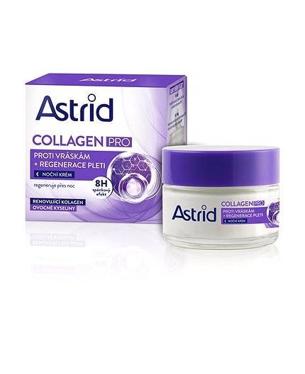 Astrid Collagen PRO Anti-Wrinkle And Regenerating Night Cream Krem na noc 50ml