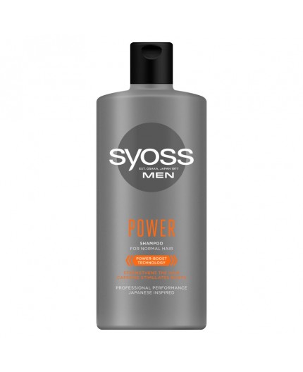 Syoss Men Power Shampoo Szampon do włosów 440ml