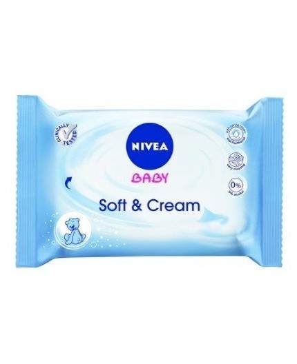 Nivea Baby Soft & Cream Chusteczki oczyszczające 20szt