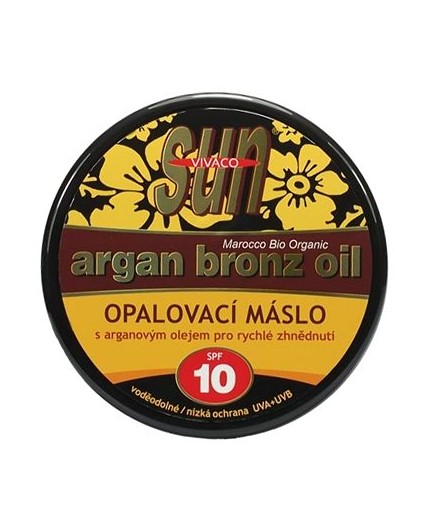 Vivaco Sun Argan Bronz Oil Suntan Butter SPF10 Preparat do opalania ciała 200ml