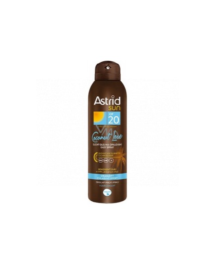 Astrid Sun Coconut Love Dry Easy Oil Spray SPF20 Preparat do opalania ciała 150ml