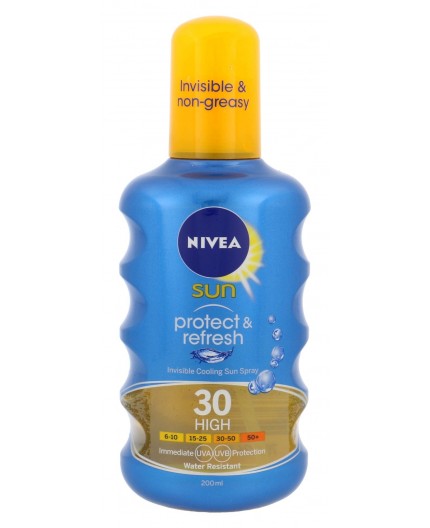 Nivea Sun Protect & Refresh Cooling Sun Spray SPF30 Preparat do opalania ciała 200ml