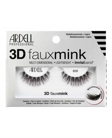 Ardell 3D Faux Mink 858 Sztuczne rzęsy 1szt Black