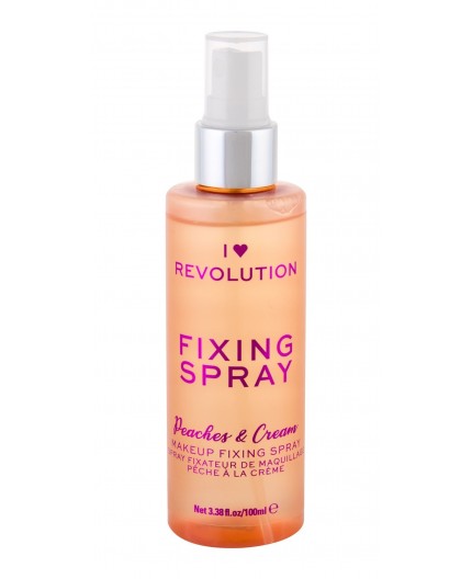 Makeup Revolution London I Heart Revolution Fixing Spray Peaches & Cream Utrwalacz makijażu 100ml