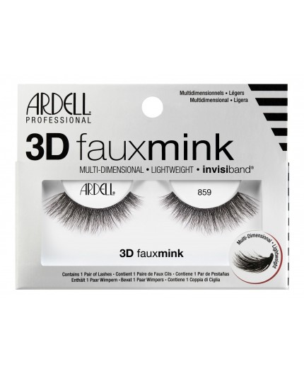 Ardell 3D Faux Mink 859 Sztuczne rzęsy 1szt Black