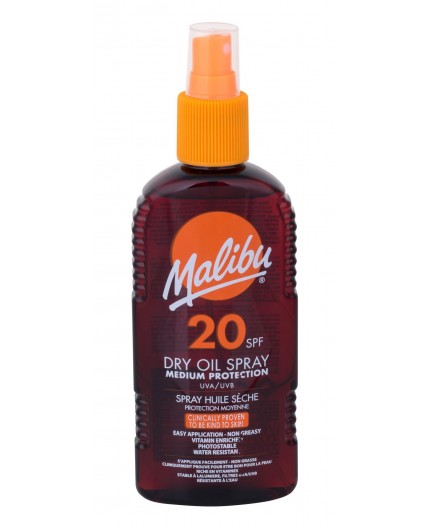 Malibu Dry Oil Spray SPF20 Preparat do opalania ciała 200ml