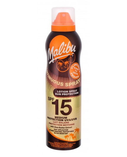 Malibu Continuous Spray SPF15 Preparat do opalania ciała 175ml