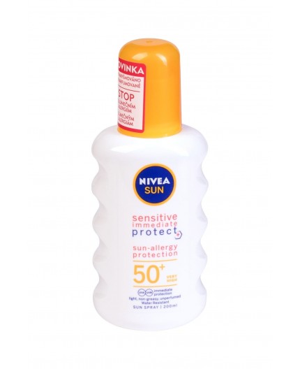 Nivea Sun Sensitive Protect Sun-Allergy SPF50 Preparat do opalania ciała 200ml