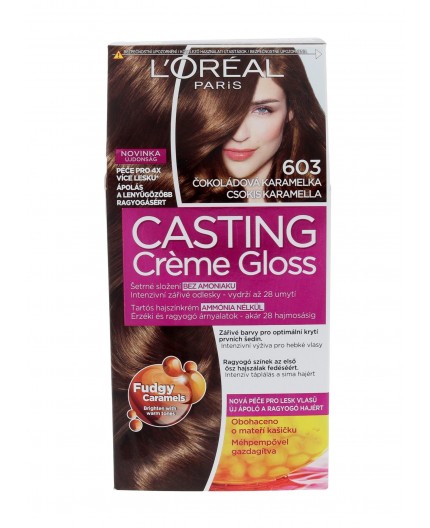 L´Oréal Paris Casting Creme Gloss Farba do włosów 1szt 603 Chocolate Caramel