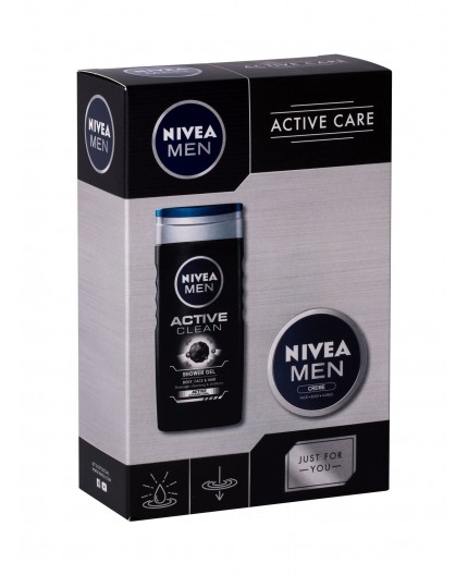 Nivea Men Active Clean Żel pod prysznic 250ml zestaw upominkowy