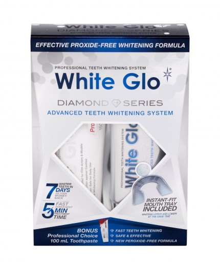 White Glo Diamond Series Advanced teeth Whitening System Wybielanie zębów 50ml zestaw upominkowy