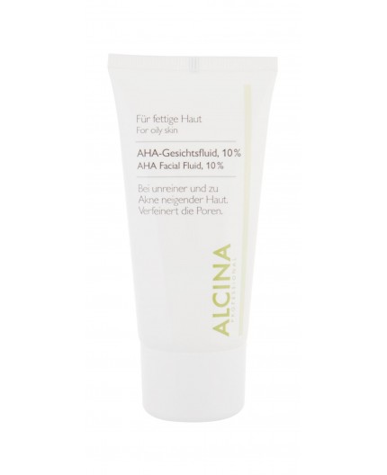 ALCINA For Oily Skin AHA Facial Fluid, 10% Krem na noc 50ml