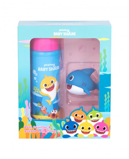 Pinkfong Baby Shark Bubble Bath Kit Pianka do kąpieli 250ml zestaw upominkowy