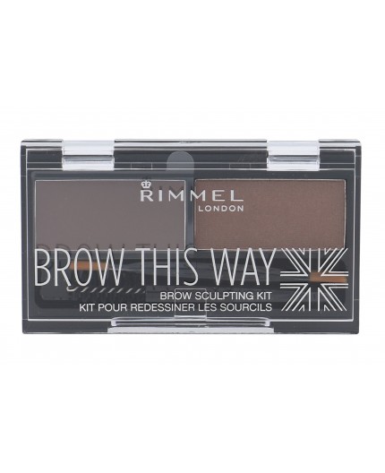 Rimmel London Brow This Way Zestawy i palety do brwi 2,4g 002 Medium Brown