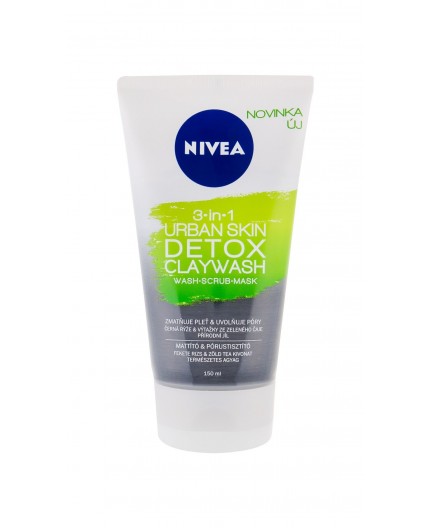 Nivea Urban Skin Detox Claywash 3-in-1 Krem oczyszczający 150ml