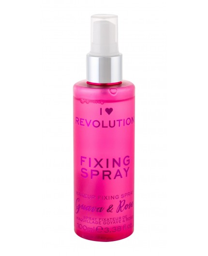 Makeup Revolution London I Heart Revolution Fixing Spray Guava & Rose Utrwalacz makijażu 100ml