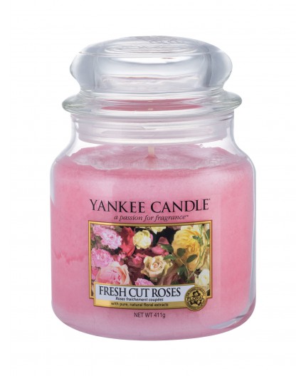 Yankee Candle Fresh Cut Roses Świeczka zapachowa 411g