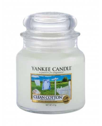 Yankee Candle Clean Cotton Świeczka zapachowa 411g