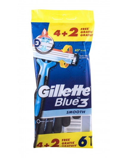 Gillette Blue3 Smooth Maszynka do golenia 6szt