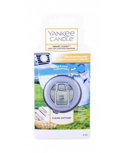 Yankee Candle Clean Cotton Zapach samochodowy 4ml