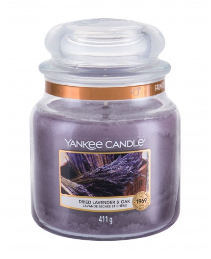 Yankee Candle Dried Lavender & Oak Świeczka zapachowa 411g