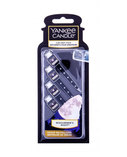 Yankee Candle Midsummer´s Night Vent Stick Zapach samochodowy 4szt