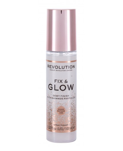 Makeup Revolution London Fix & Glow Dewy Finish Utrwalacz makijażu 100ml