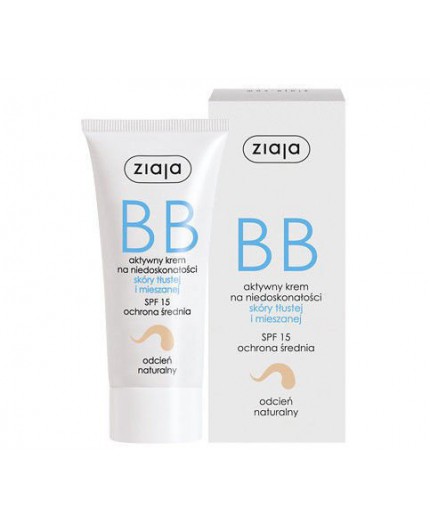Ziaja BB Cream Oily and Mixed Skin SPF15 Krem BB 50ml Natural