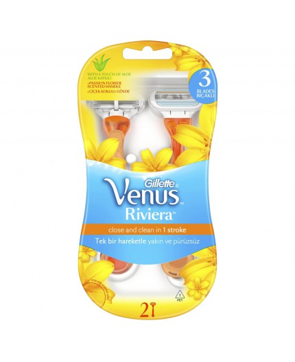 Gillette Venus Riviera Maszynka do golenia 2szt