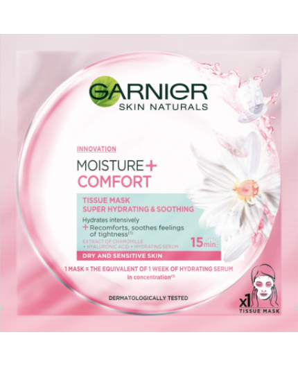 Garnier Skin Naturals Moisture   Comfort Maseczka do twarzy 1szt