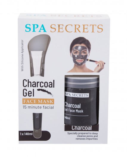 Xpel Spa Secrets Charcoal Gel Maseczka do twarzy 140ml