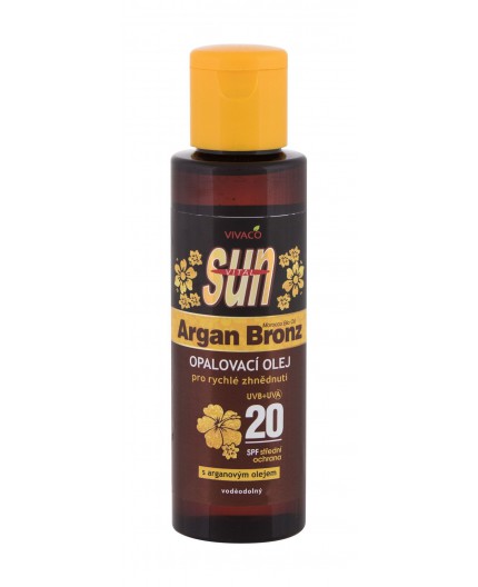 Vivaco Sun Argan Bronz Suntan Oil SPF20 Preparat do opalania ciała 100ml