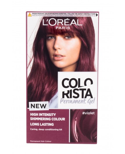 L´Oréal Paris Colorista Permanent Gel Farba do włosów 60ml Violet